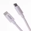 Maxlife MXTC-06-20AC PD QC hálózati töltő 1x USB-C 1x USB 20W, fehér + USB-C - USB-C kábel 20W