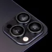 Set of lens glasses kameravédő üvegfólia iPhone 12 6,1", fekete rhombus (2 db)