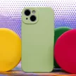 Silicone Case hátlap, tok iPhone 13 6,1", mentazöld