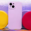 Silicone Case hátlap, tok Samsung Galaxy S23 FE, lila