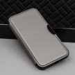 Smart Carbon Case oldalra nyíló tok iPhone 15 Pro 6,1", ezüst