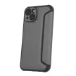 Smart Carbon Case oldalra nyíló tok Samsung Galaxy S23 FE, ezüst