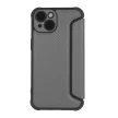 Smart Carbon Case oldalra nyíló tok Samsung Galaxy S23 FE, ezüst