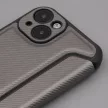 Smart Carbon Case oldalra nyíló tok Samsung Galaxy S23 FE, ezüst