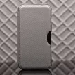 Smart Carbon Case oldalra nyíló tok Samsung Galaxy S23 FE, ezüst