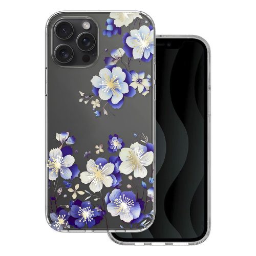 IMD print case iPhone 12 / 12 Pro 6,1" floral tok, színes