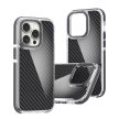 Acrylic Carbon case ütésálló hátlap, tok iPhone 15 Pro Max 6,7", fekete