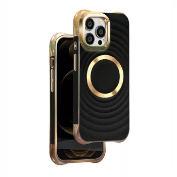   Circle Glam Mag hátlap, MagSafe tok iPhone 13/14 6,1", fekete
