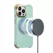 Circle Glam Mag hátlap, MagSafe tok iPhone 12/12 Pro 6,1", mentazöld