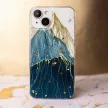 Gold Glam Case iPhone 12/12 Pro 6,1" mountain hátlap, tok, mintás