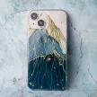 Gold Glam Case iPhone 14 6,1" mountain hátlap, tok, mintás