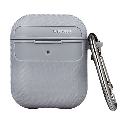 Carbon case Airpods / Airpods 2 tok, szürke