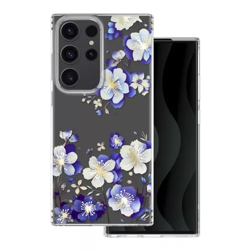 IMD print case Samsung Galaxy S23 Ultra floral tok, színes
