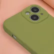 Silicone Case hátlap, tok iPhone 15 6,1", zöld