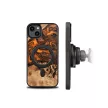 Wood and resin iPhone 15 Plus MagSafe Bewood Unique Orange tok, színes