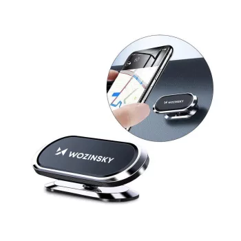   Wozinsky Self-adhesive Magnetic 360, autós műszerfal tartó, ezüst