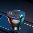 Wozinsky WCCAW 50W 4x USB-A QC autós töltő, fehér