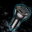 Wozinsky WCCAW 50W 4x USB-A QC autós töltő, fehér