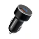 Wozinsky WDCCAC USB-C USB-A 36W autós töltő, fekete
