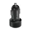 Wozinsky WDCCAC USB-C USB-A 36W autós töltő, fekete