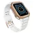 Protect óraszíj Band tok óraszíj Apple Watch 7/SE (41/40/38mm) tok Armor Watch Cover, fehér