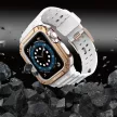 Protect óraszíj Band tok óraszíj Apple Watch 7/SE (41/40/38mm) tok Armor Watch Cover, fehér