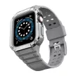 Protect óraszíj Band tok óraszíj Apple Watch 7/SE (41/40/38mm) tok Armor Watch Cover, szürke