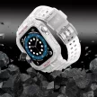 Protect óraszíj Band tok óraszíj Apple Watch 7/SE (41/40/38mm) tok Armor Watch Cover, fehér
