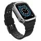 Protect óraszíj Band tok óraszíj Apple Watch 7/SE (41/40/38mm) tok Armor Watch Cover, fekete