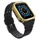 Protect óraszíj Band tok óraszíj Apple Watch 7/SE (41/40/38mm) tok Armor Watch Cover, fekete