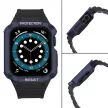 Protect óraszíj Band tok óraszíj Apple Watch 7/SE (41/40/38mm) tok Armor Watch Cover, fekete
