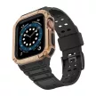 Protect óraszíj Band tok óraszíj Apple Watch 7/SE (41/40/38mm) tok Armor Watch Cover, fekete