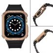 Protect óraszíj Band tok óraszíj Apple Watch 7/SE (41/40/38mm) tok Armor Watch Cover, fekete