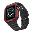 Protect óraszíj Band tok óraszíj Apple Watch 7/SE (41/40/38mm) tok Armor Watch Cover, fekete