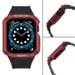 Protect óraszíj Band tok óraszíj Apple Watch 7/SE (41/40/38mm) tok Armor Watch Cover, fekete