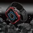 Protect óraszíj Band tok óraszíj Apple Watch 7/SE (41/40/38mm) tok Armor Watch Cover, fekete