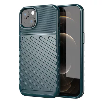   Thunder Case Flexible Tough Rugged Cover TPU Case iPhone 13 mini tok, zöld