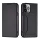 Magnet Card Case case iPhone 14 flip cover wallet stand tok, fekete