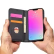 Magnet Card Case case iPhone 14 flip cover wallet stand tok, fekete