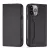 Magnet Card Case case iPhone 14 Pro Max flip cover wallet stand tok, fekete