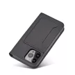 Magnet Card Case case iPhone 14 Pro Max flip cover wallet stand tok, fekete