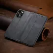 Magnet Fancy Case case iPhone 14 Plus flip cover wallet stand tok, fekete