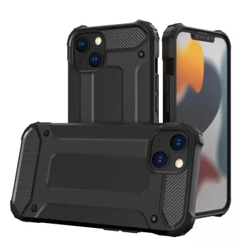   Hybrid Armor case iPhone 14 Plus armotok, piros hybrid case tok, fekete