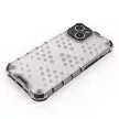 Honeycomb case iPhone 14 armotok, piros hybrid cover tok, fekete