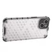Honeycomb case iPhone 14 Plus armotok, piros hybrid cover tok, fekete