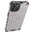 Honeycomb case iPhone 14 Plus armotok, piros hybrid cover tok, fekete
