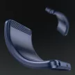 Carbon Case iPhone 14 case flexible gel back cover tok, kék