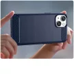 Carbon Case iPhone 14 case flexible gel back cover tok, kék