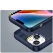 Carbon Case iPhone 14 case flexible gel back cover tok, kék
