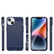 Carbon Case iPhone 14 Plus flexible gel back cover tok, kék